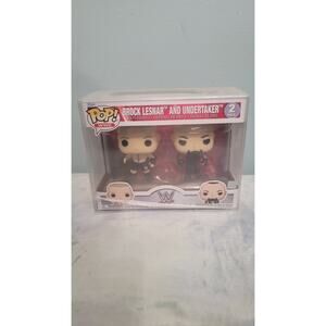 Funko Pop WWE Brock Lesnar & Undertaker 2 Pack Vinyl Figures Unopened
